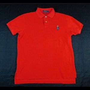Polo Ralph Lauren Men’s Custom Fit Shirt Bear Logo